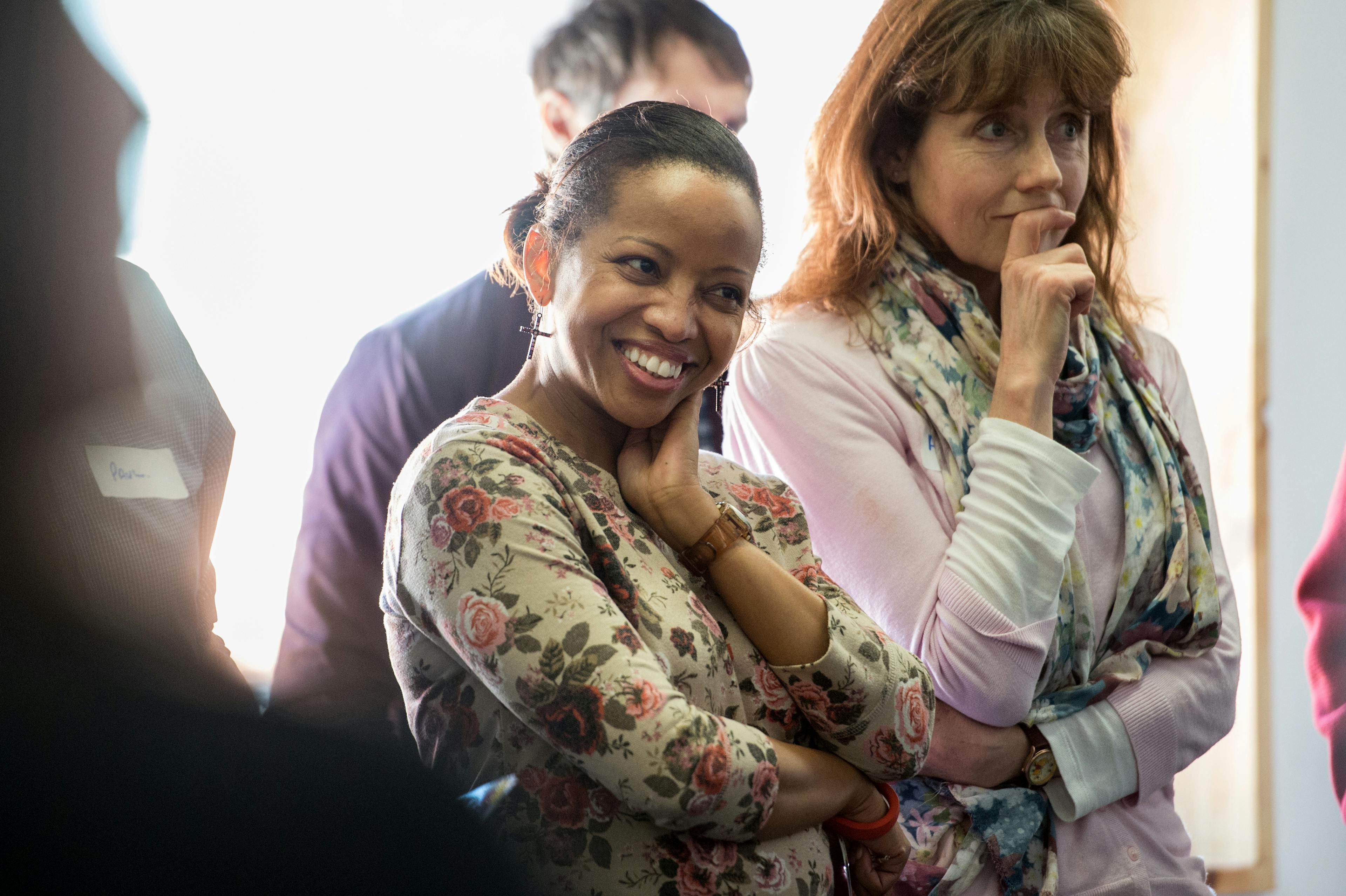 People enjoying a Talk Cancer Workshop.