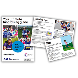 A collage promoting the fundraising guide.