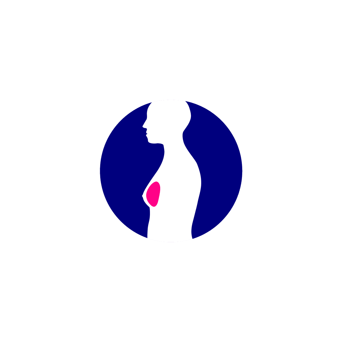 Icon of human body with breast area highlighted in pink.