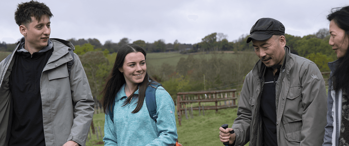 A photo of two Cancer Research UK fundraisers.