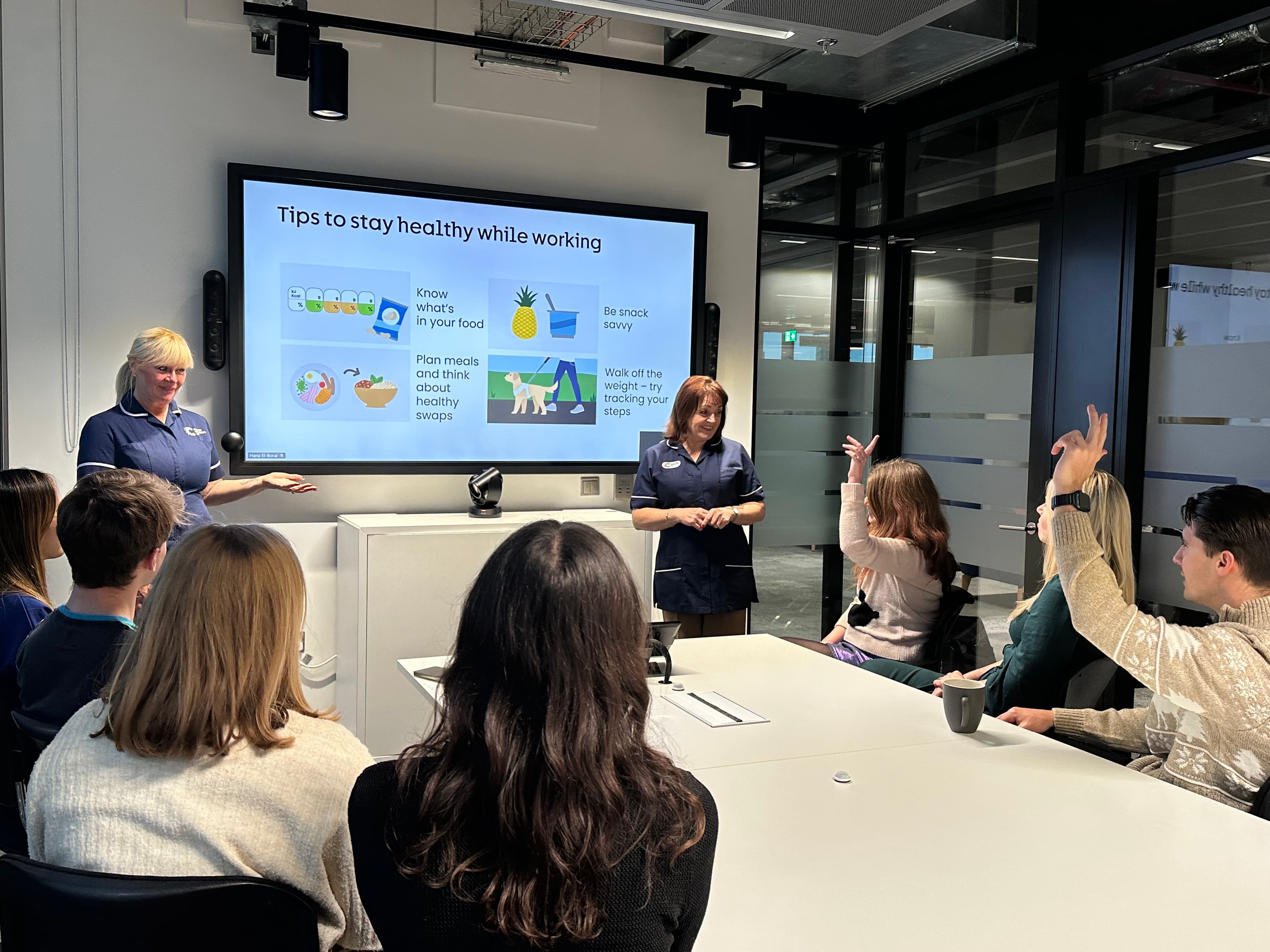 Cancer Awareness in the Workplace (CAW) shoot at Redman Place in Stratford.