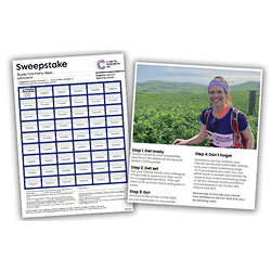 A collage promoting sweeptakes.