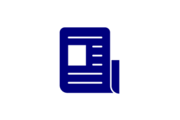 Navy icon of a publication Navy icon of a publication