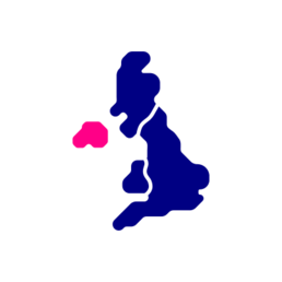 UK map highlighting Northern Ireland