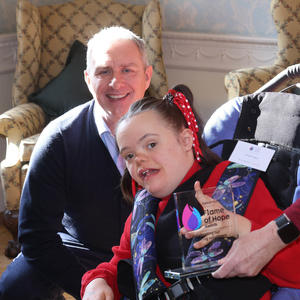 Georgia with her award