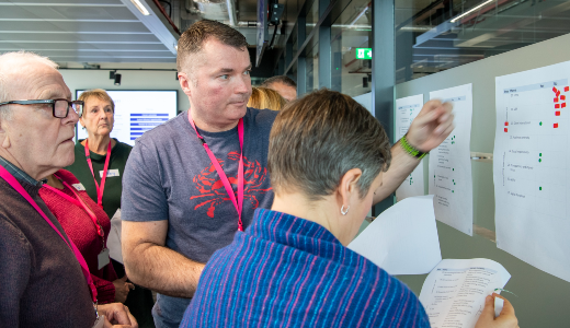 Ally during Cancer Insights Panel consultation