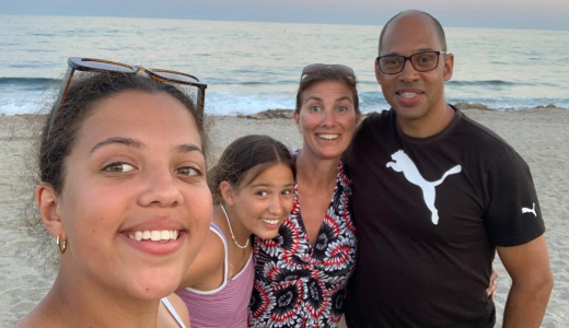 James and his family