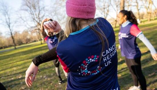 Group of people training for an event