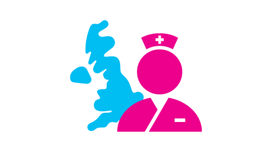 Icon of UK and nurse