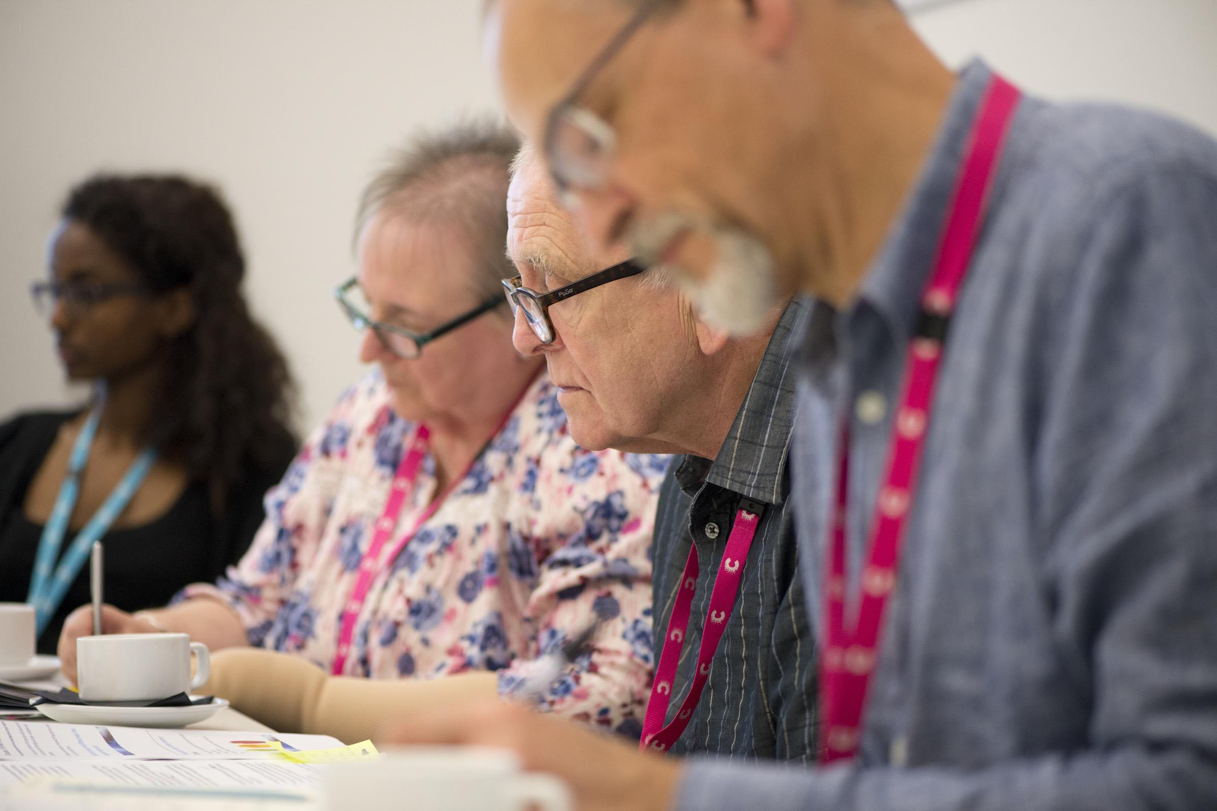 Group of patients gathered for involvement opportunity