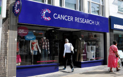 The front of Cancer Research UK's shop in Bexleyheath