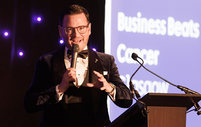 Business leader giving speach