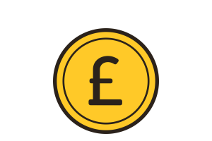 Yellow coin icon