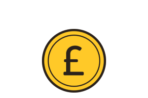 Yellow coin icon