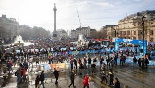 High level view of the London Winter Run start line