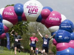 Runners at a Race for Life event