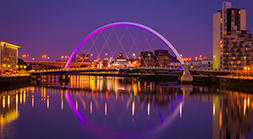 Glasgow at night