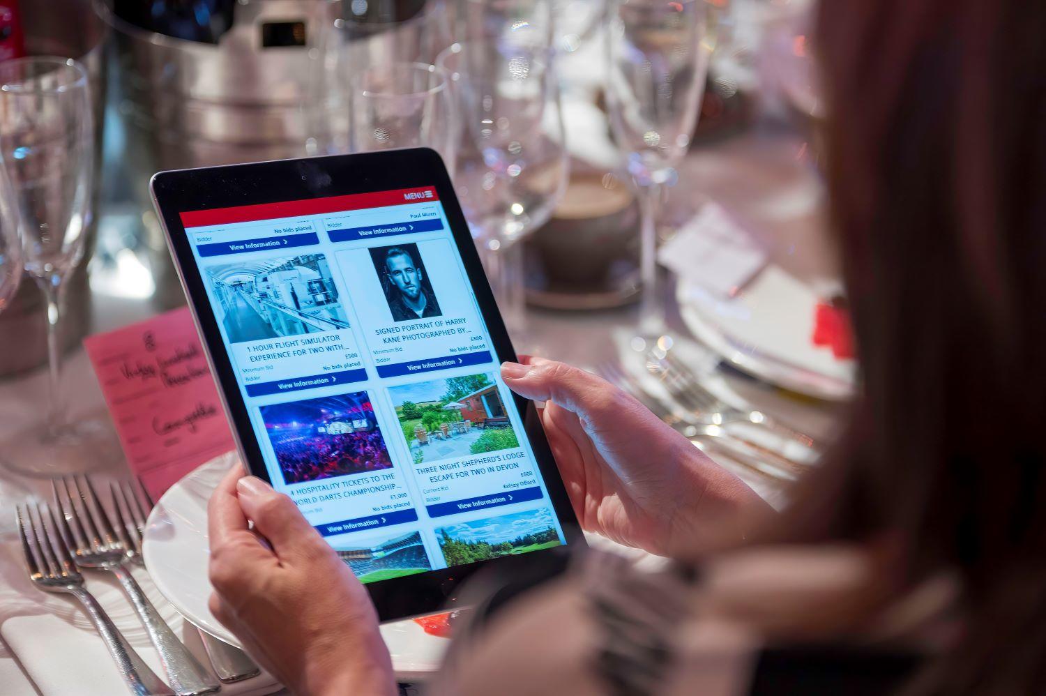 Image of a digital tablet at the event