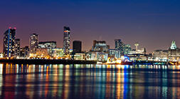 Liverpool at night