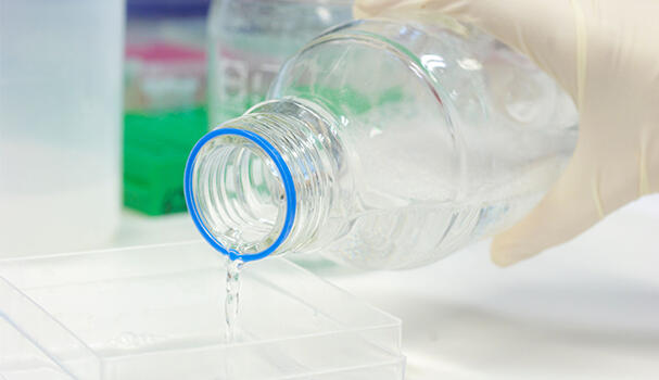 Bottle pouring liquid