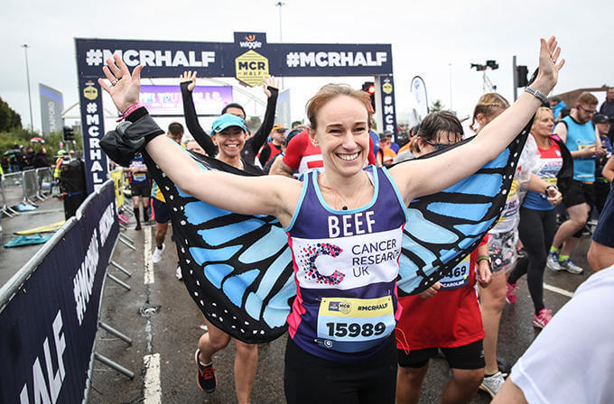 Woman at Manchester Half Marathon