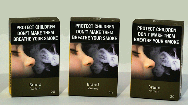 Plain cigarette packages