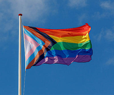 An image of The Progress Pride flag