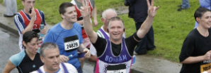 Cancer Research UK Runner at Richmond Runfest Marathon
