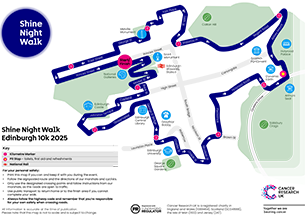 Shine Night Walk Edinburgh