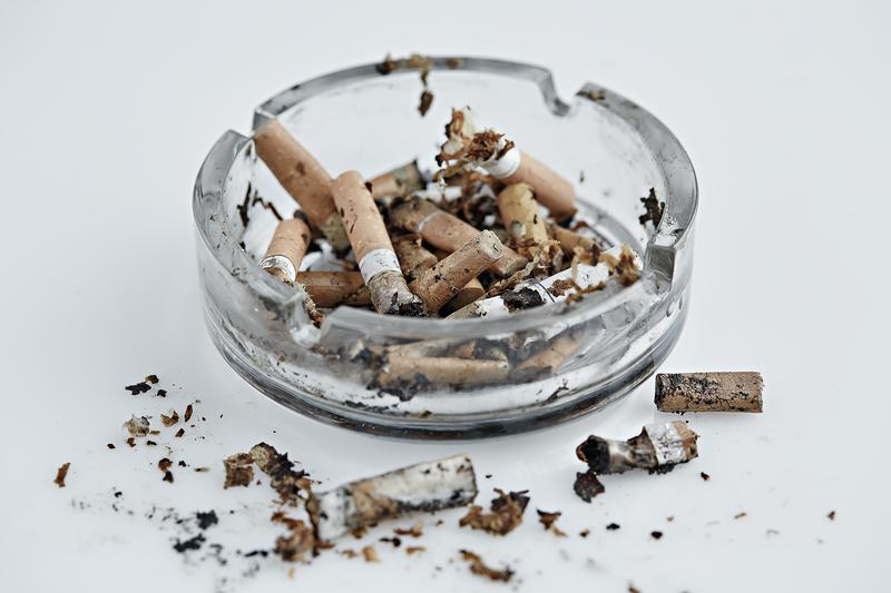 Cigarettes in an ashtray