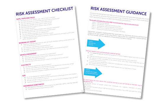 Risk assessment form screenshots