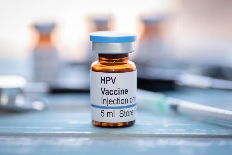 An image of the HPV vaccine bottle