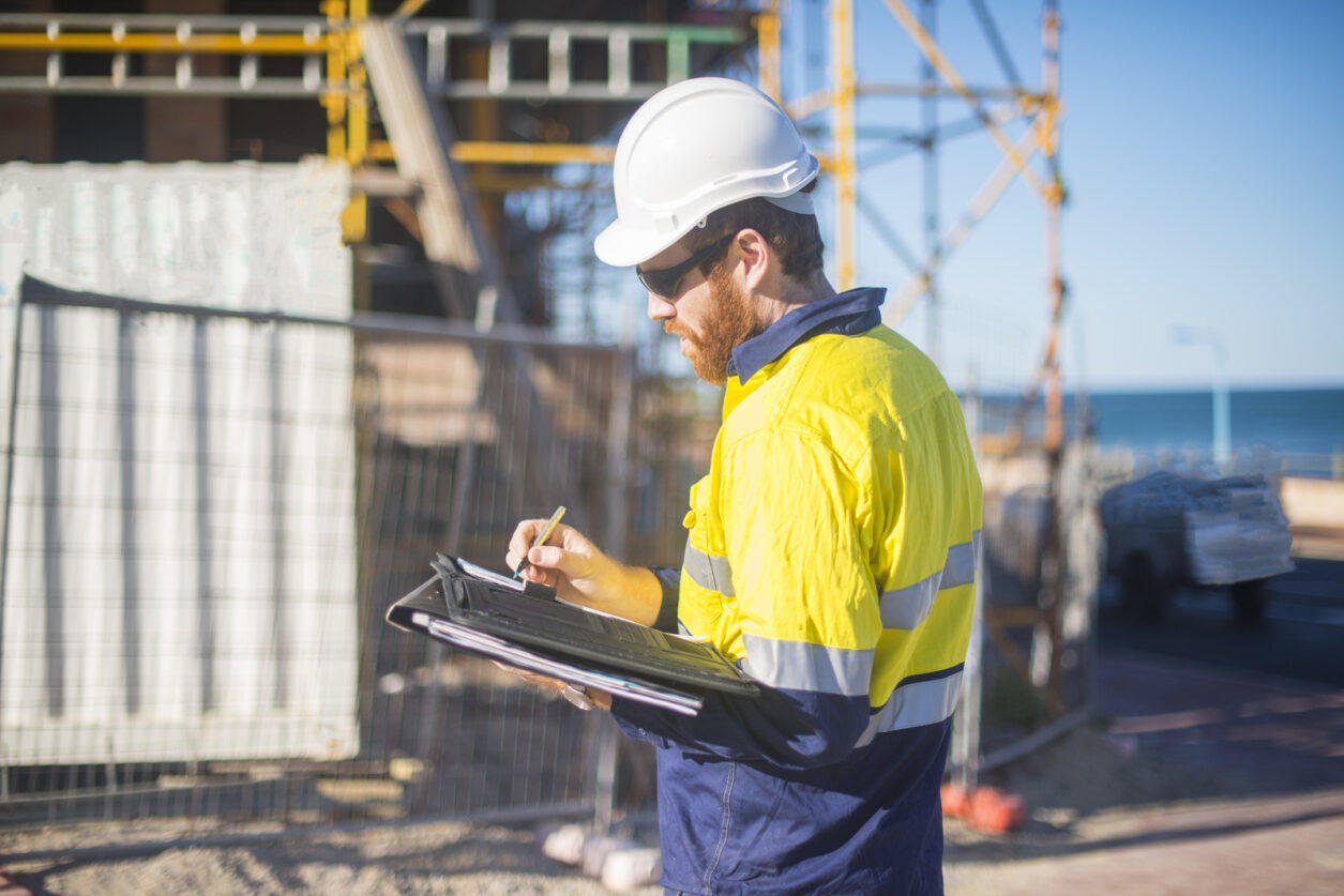 Construction worker on site